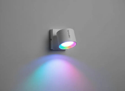 Lampe murale Nerova LED RGB multicolore éclairage connecté design blanc